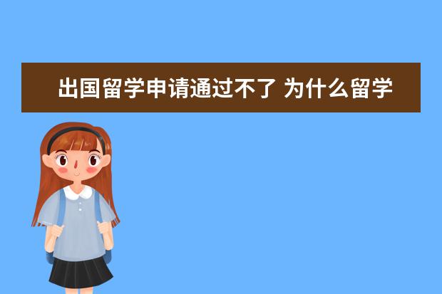 出国留学申请通过不了 为什么留学签证会被拒签