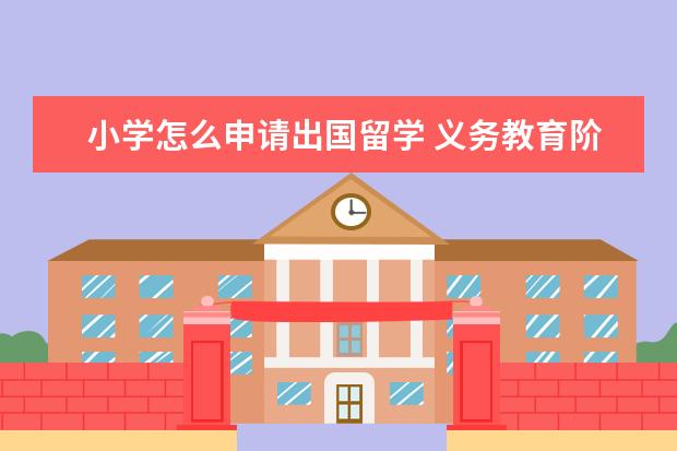 小学怎么申请出国留学 义务教育阶段的孩子想出国留学怎么办