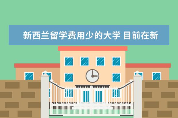 新西兰留学费用少的大学 目前在新西兰除了八大名校之外,还有哪些理工学院呢?...