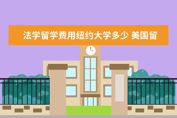 法学留学费用纽约大学多少 美国留学各专业学费大概是多少