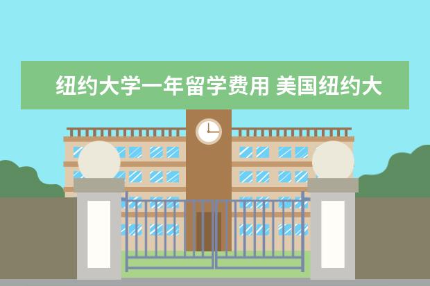 纽约大学一年留学费用 美国纽约大学研究生一年的学费以及其他所有费用是多...