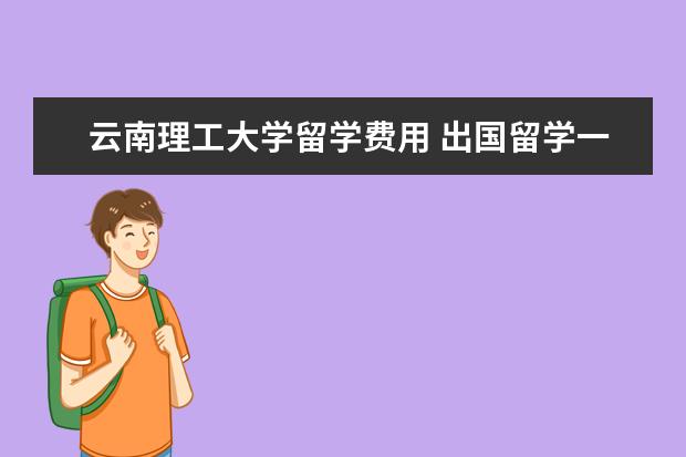 云南理工大学留学费用 出国留学一年要多少钱?